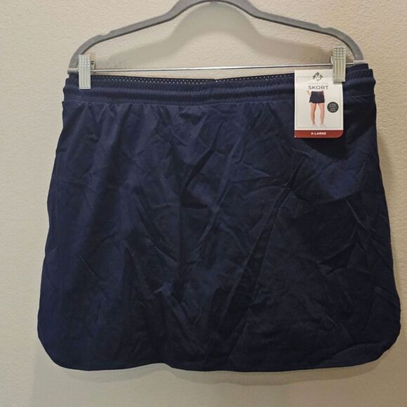 NWT Women's Woven Trek Navy Skorts Size XLarge - Picture 2 of 5